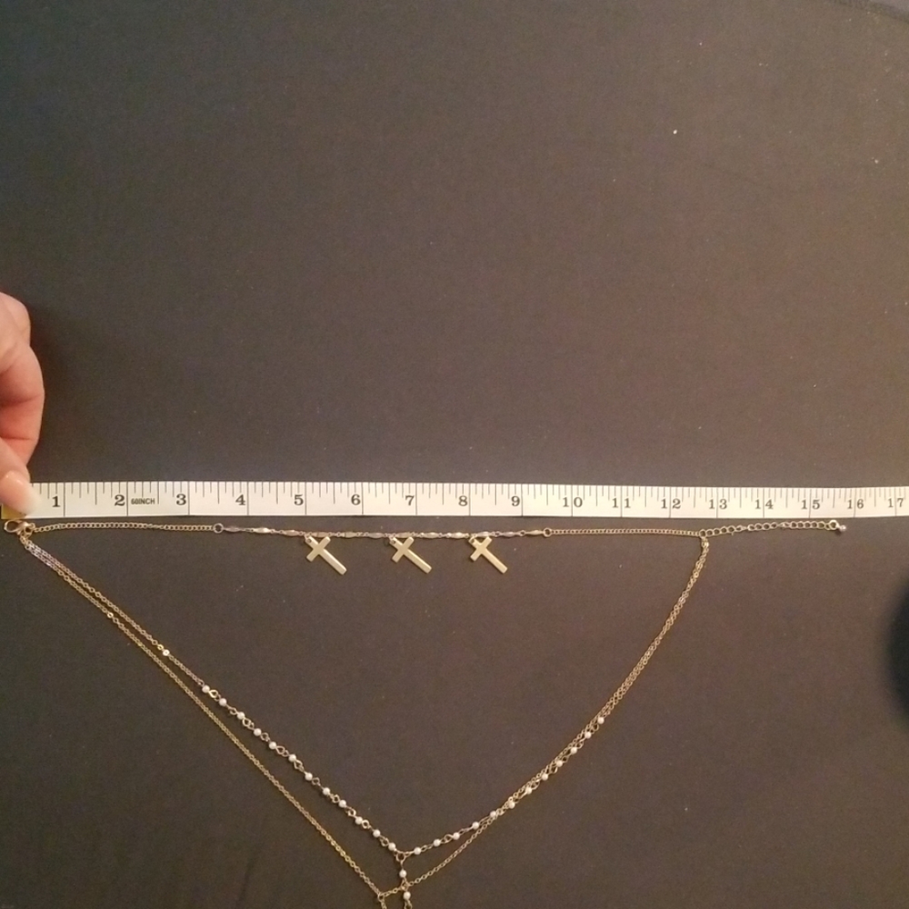 3 piece necklace w/ choker - Picture 2 of 5